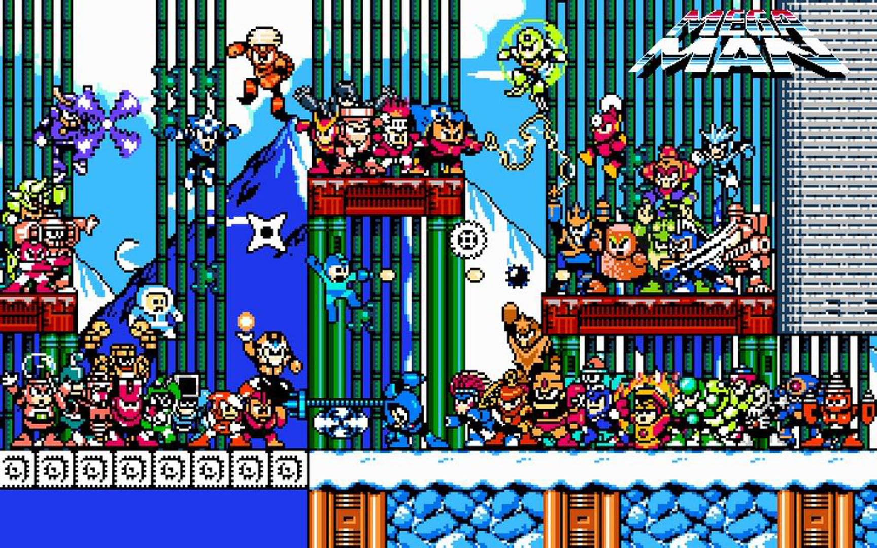 Pixellated People - Mega Man - HD Wallpaper 