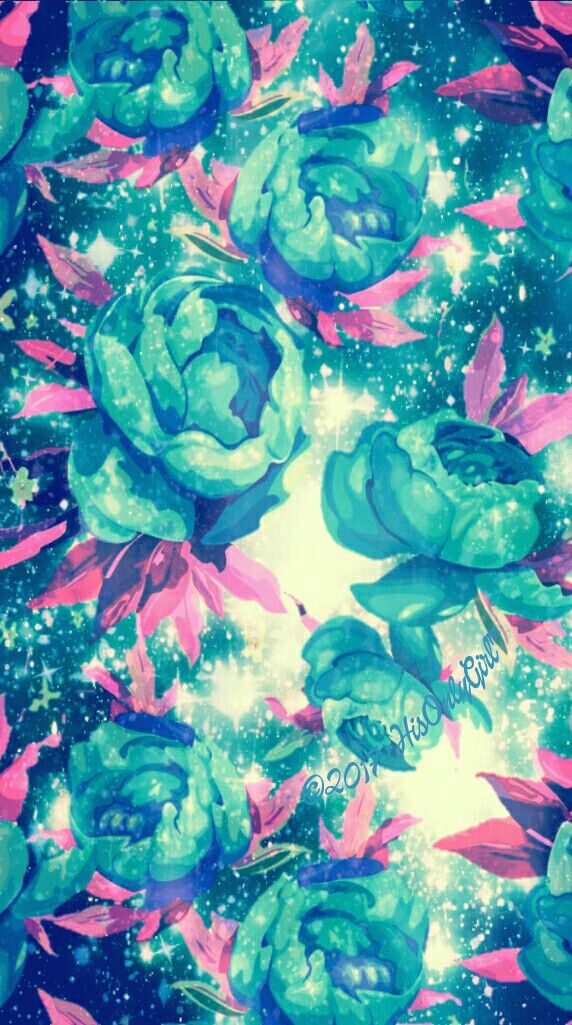 Floral Galaxy - HD Wallpaper 