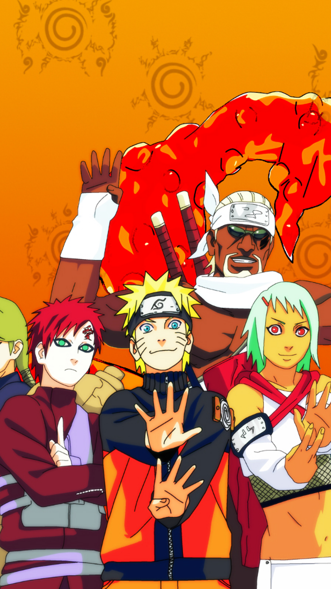 Naruto, Killer Bee, Gaara, Utakata, Yagura, Han - Naruto Jinchuuriki - HD Wallpaper 