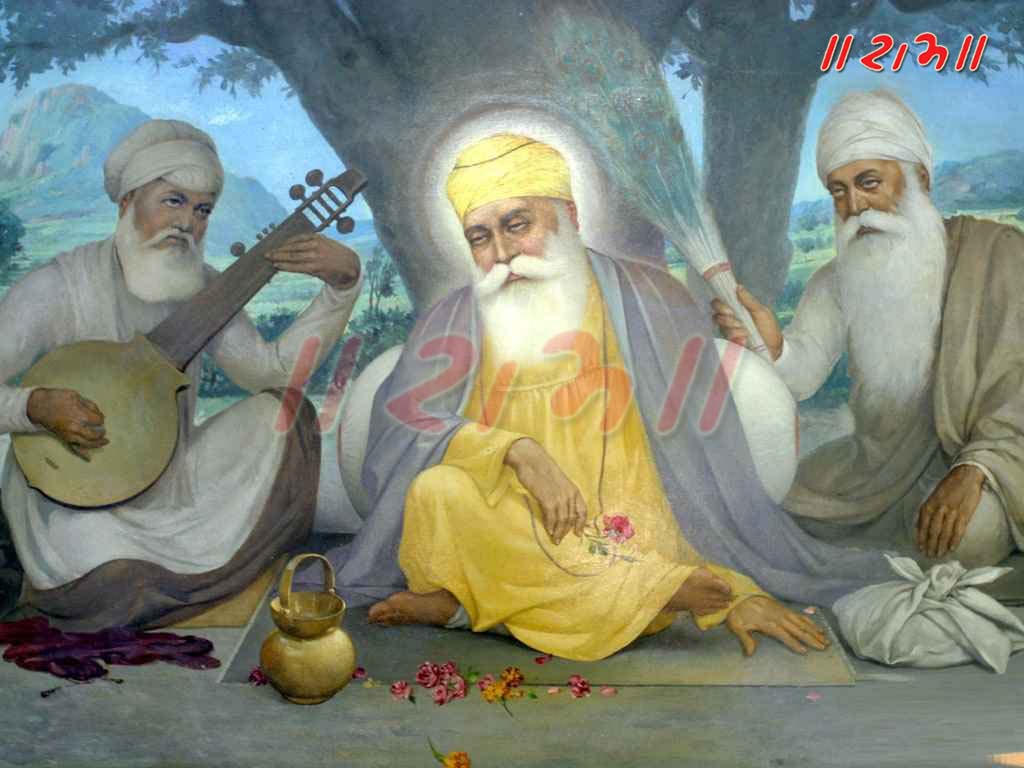 Bhakti Movement - Guru Nanak Dev Ji With Mardana - HD Wallpaper 