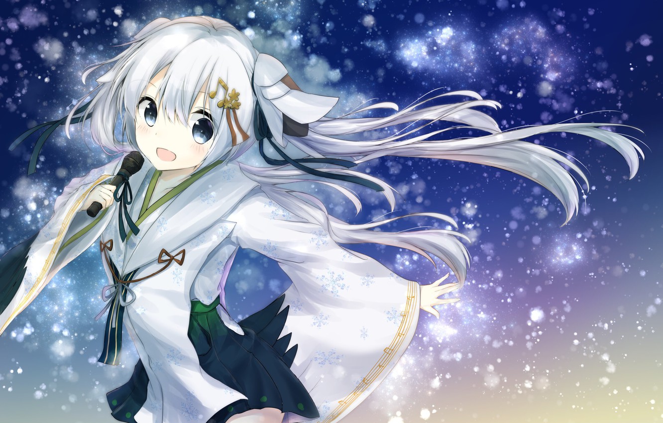 Photo Wallpaper Girl, Background, Anime, Art, Hatsune - صور ميكو هاتسوني - HD Wallpaper 