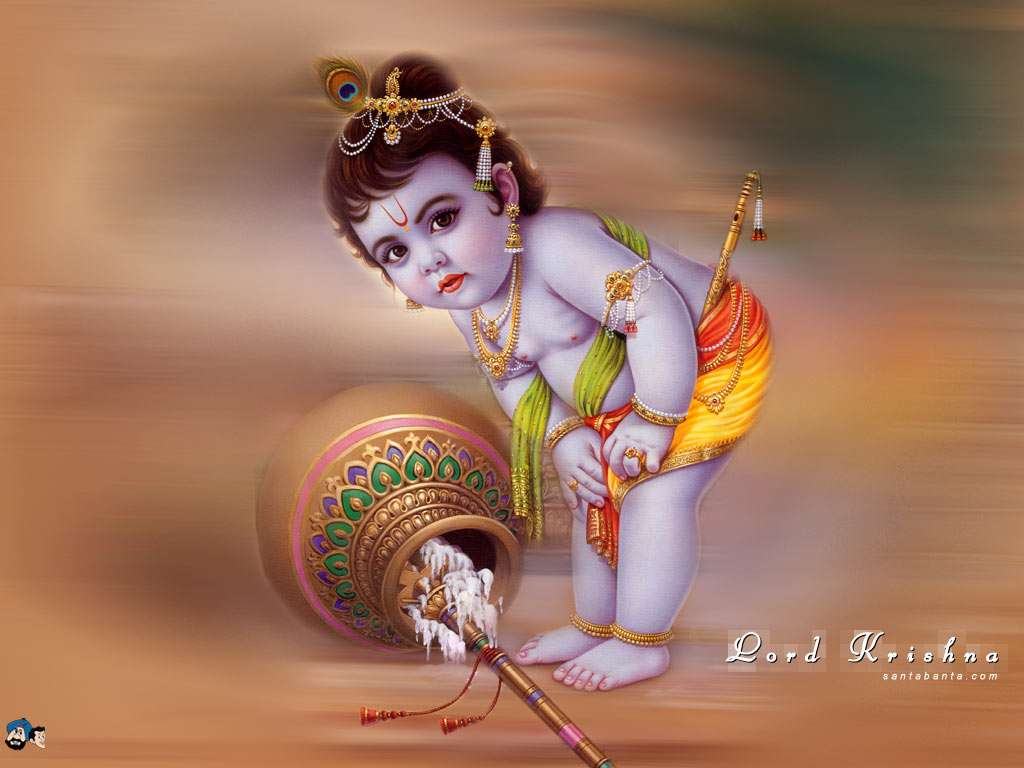 God Hd Wallpapers, Free Wallpaper Downloads, God Hd - Lord Krishna - HD Wallpaper 