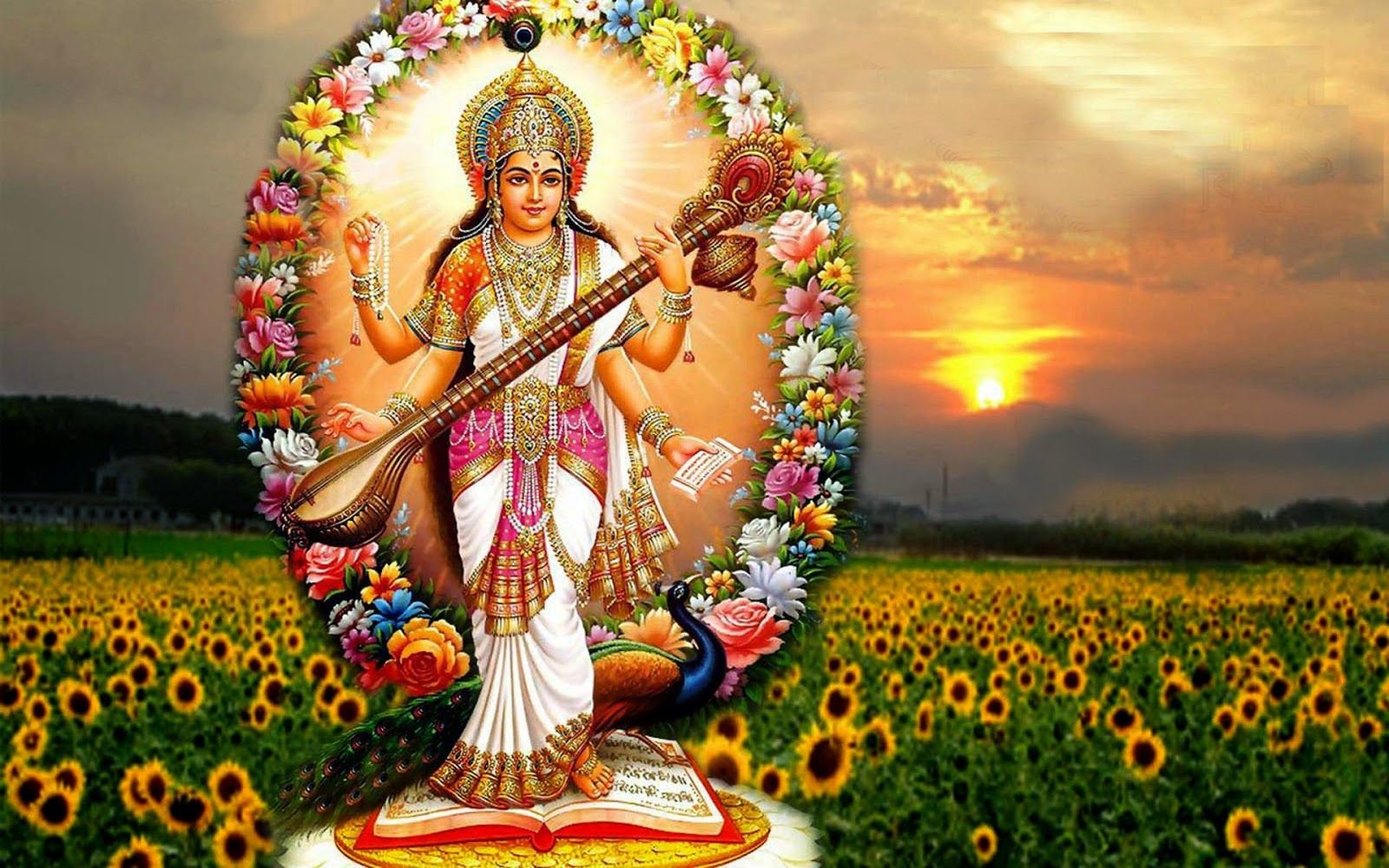 Hindu God - Basant Panchami Hd Images Download - 1600x1000 Wallpaper -  