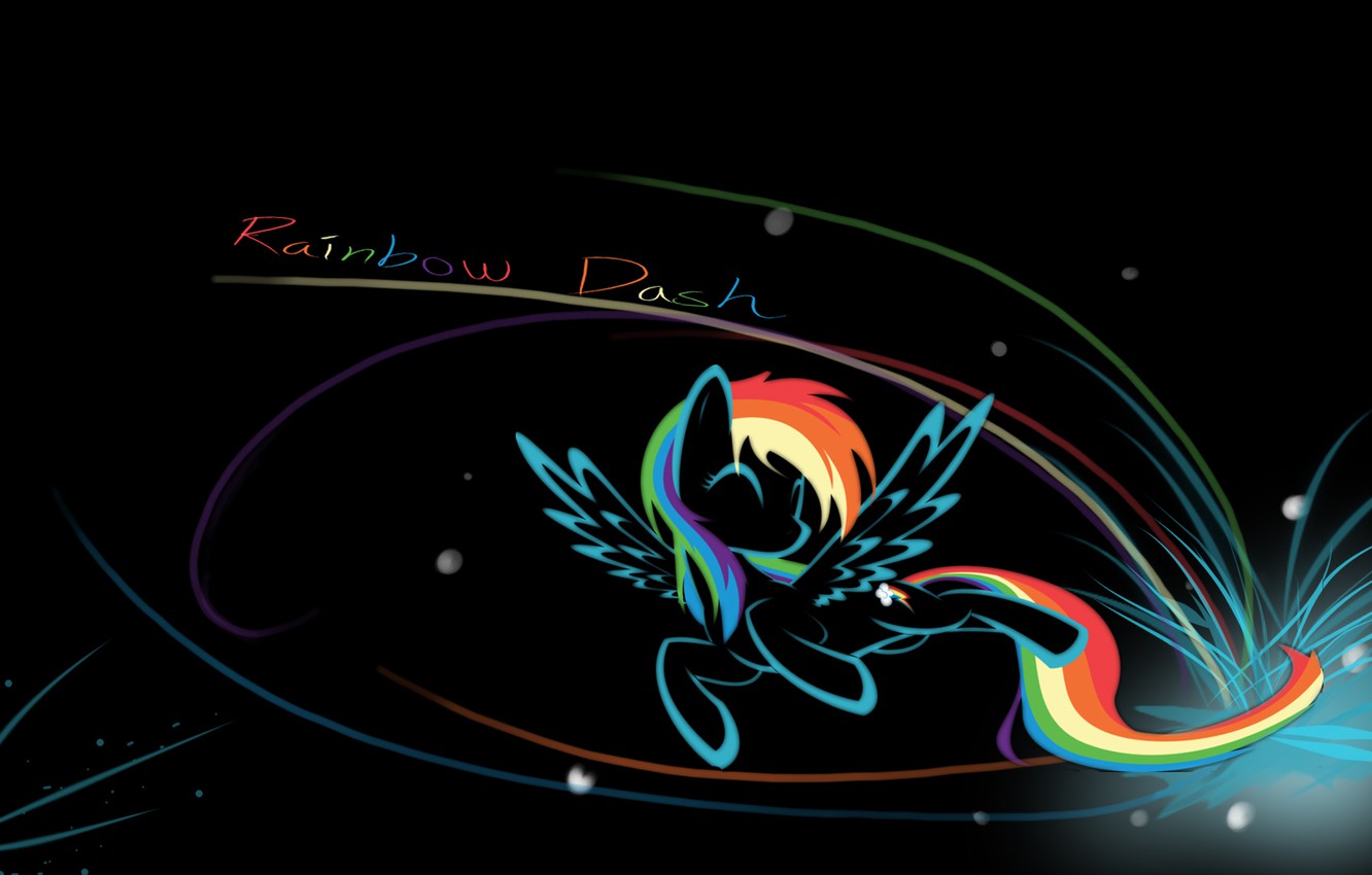 Photo Wallpaper Background, The Inscription, Black, - Rainbow Dash My Little Pony Ipad - HD Wallpaper 