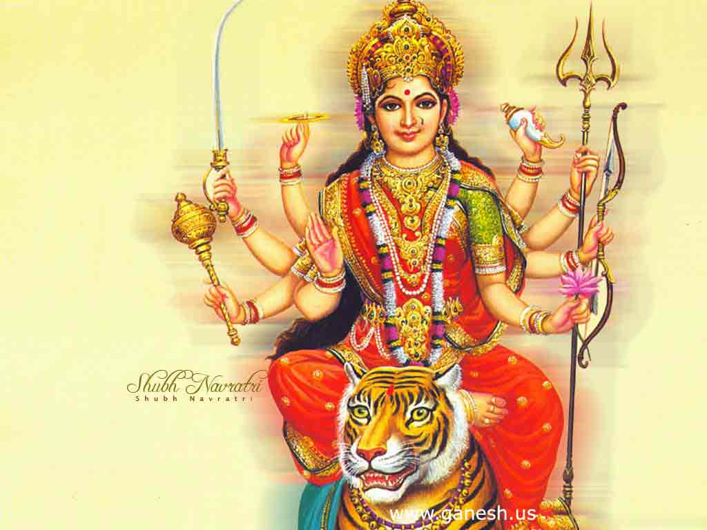Hindu God Wallpapers - Jai Mata Di - HD Wallpaper 