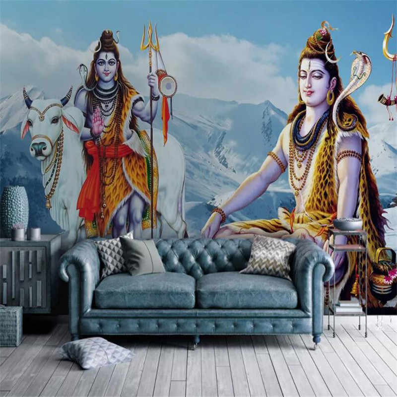 Custom 3d Photo Wallpaper Religious Statues Hindu God - Hd Wallpaper Full Size Lord Shiva - HD Wallpaper 