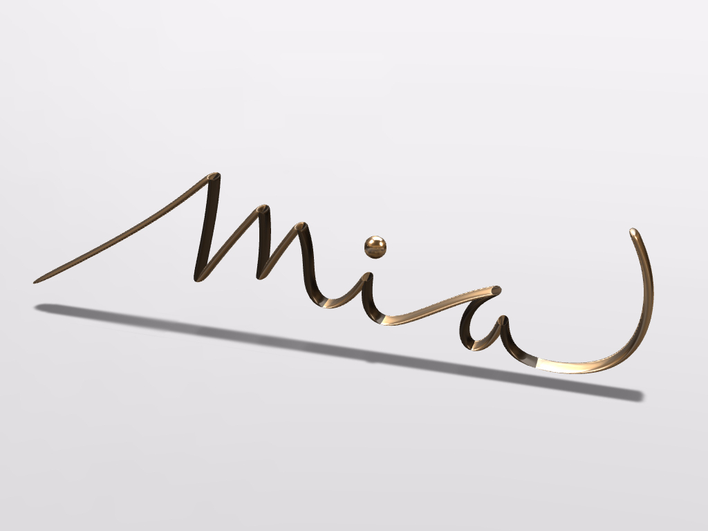 Mia Is My Name - Calligraphy - HD Wallpaper 