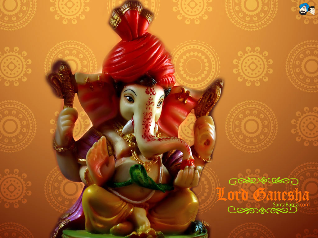 Santabanta Lord Ganesh Wallpaper For - Different Images Of Lord Ganesha - HD Wallpaper 