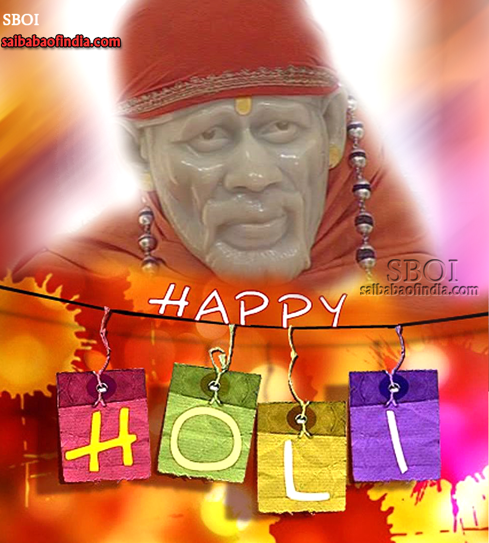 Holi Wallpaper Sai Baba Wallpaper Sboi - Holi Greeting Cards Handmade - HD Wallpaper 