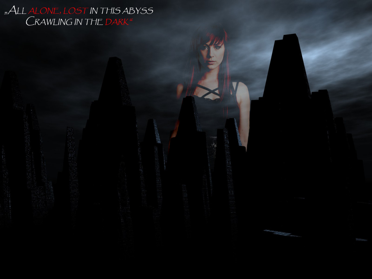 “all Alone, Lost In This Abyss Crawling In The Dark”
- - Darkness - HD Wallpaper 
