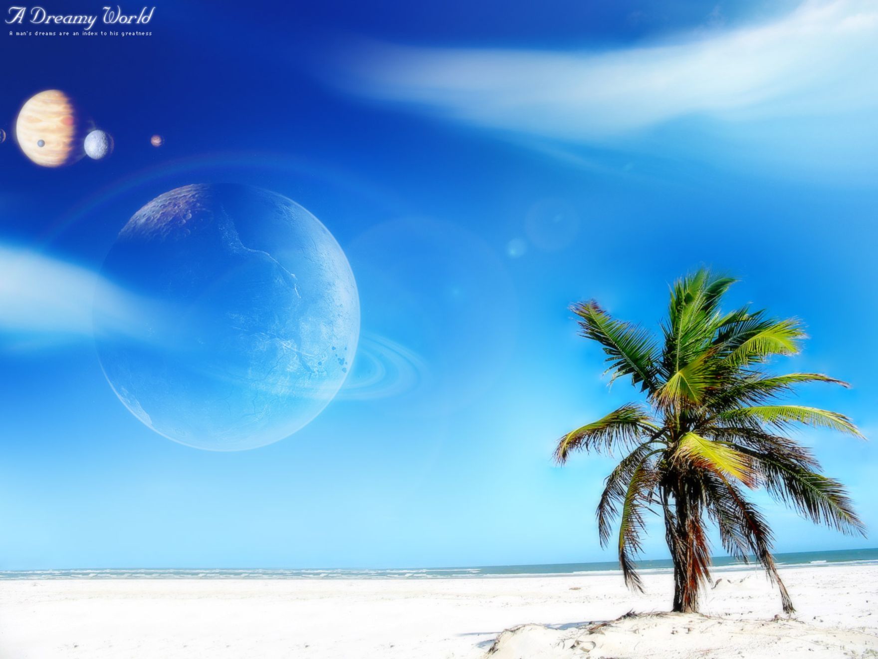 Download Free Hd Beach Dreamy World Normal Wallpaper, - Dream World - HD Wallpaper 