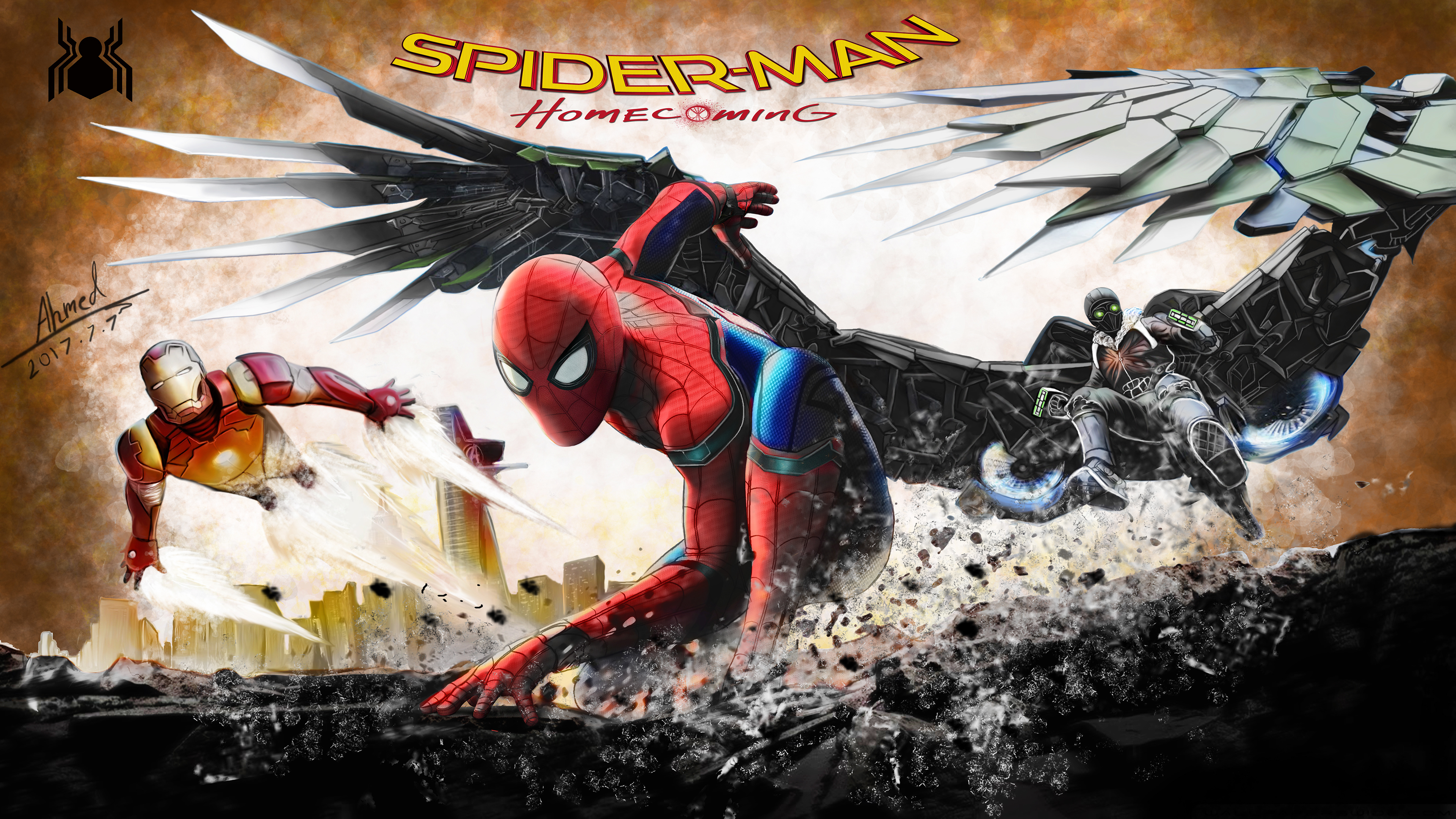 Spiderman Homecoming Tom Holland 4k - Spider-man: Homecoming - 3840x2160  Wallpaper 