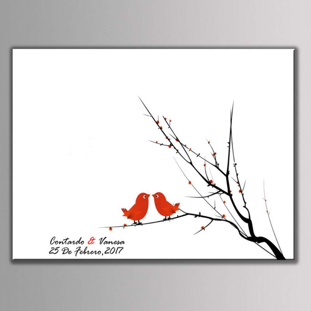 Arbre À Empreinte Mariage Oiseau - HD Wallpaper 