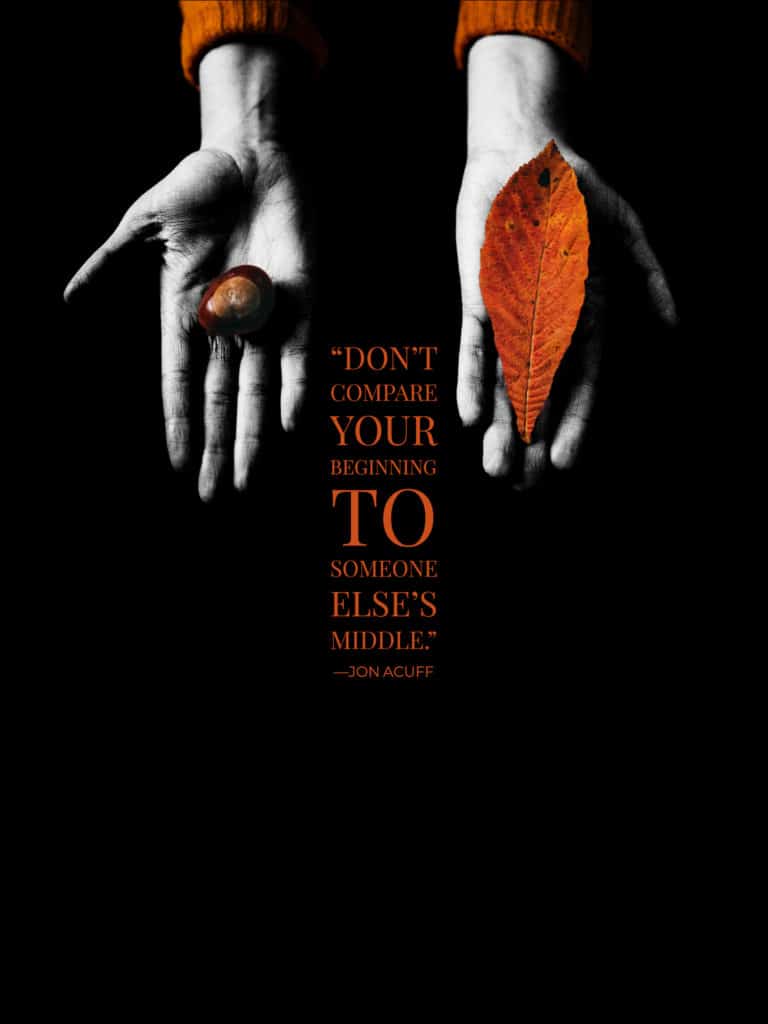 Autumn/fall Wallpaper With Two Hands Extended, One - Poster - HD Wallpaper 