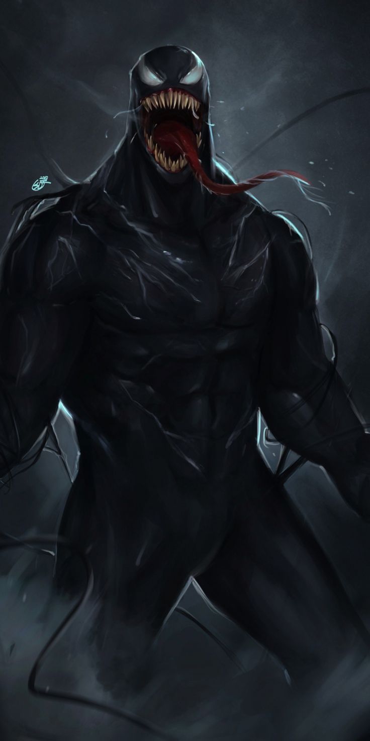 Wallpaper, Vemon, Marvel, Dark, Breathtaking, Angry, - Marvel Venom Art - HD Wallpaper 