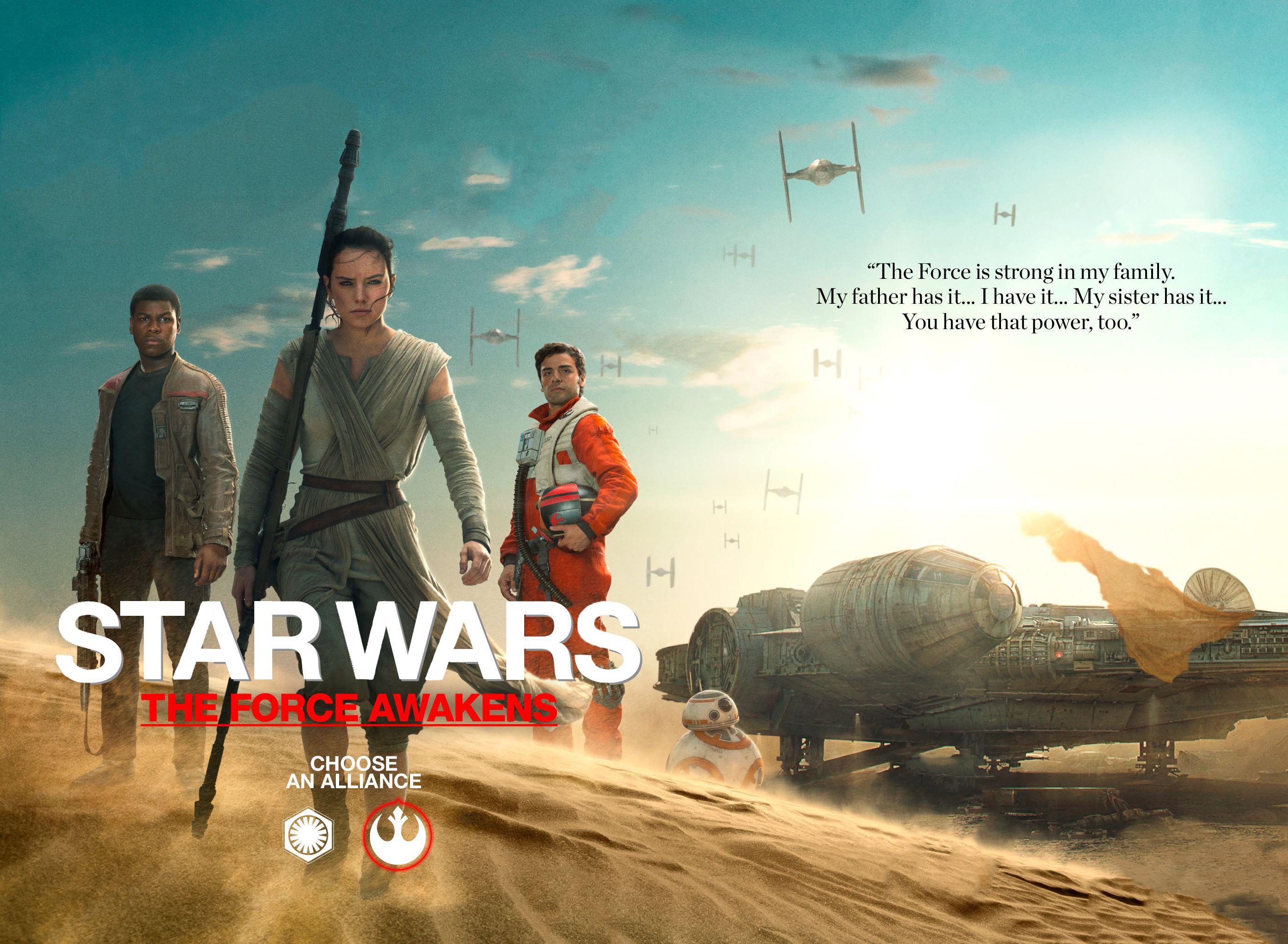 Star Wars The Force Awakens Rey Finn - HD Wallpaper 