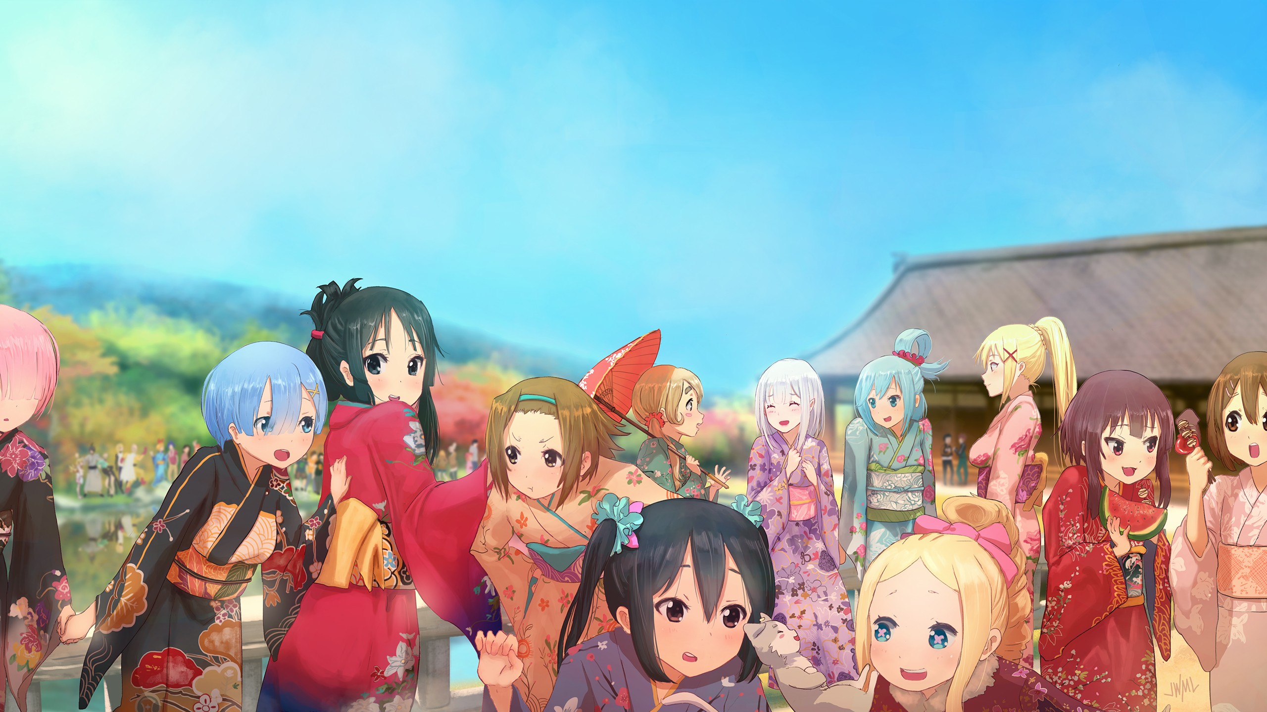 Re Zero And Konosuba - HD Wallpaper 