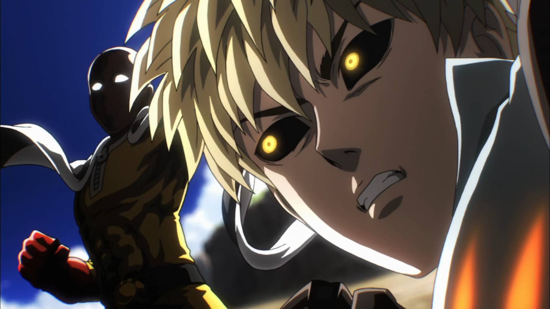 One Punch Man Vs Genos - HD Wallpaper 