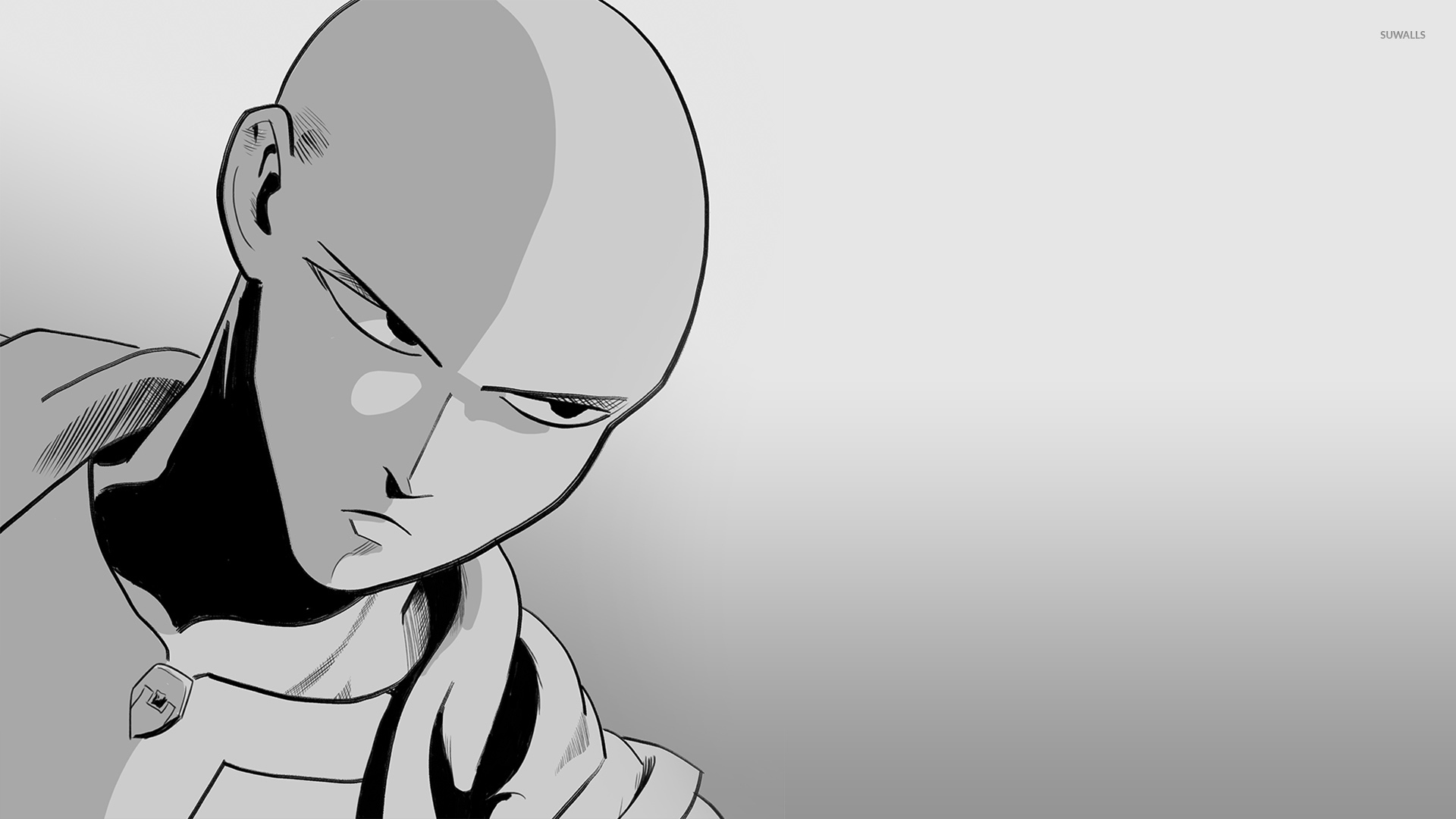 Angry Saitama Anime - HD Wallpaper 