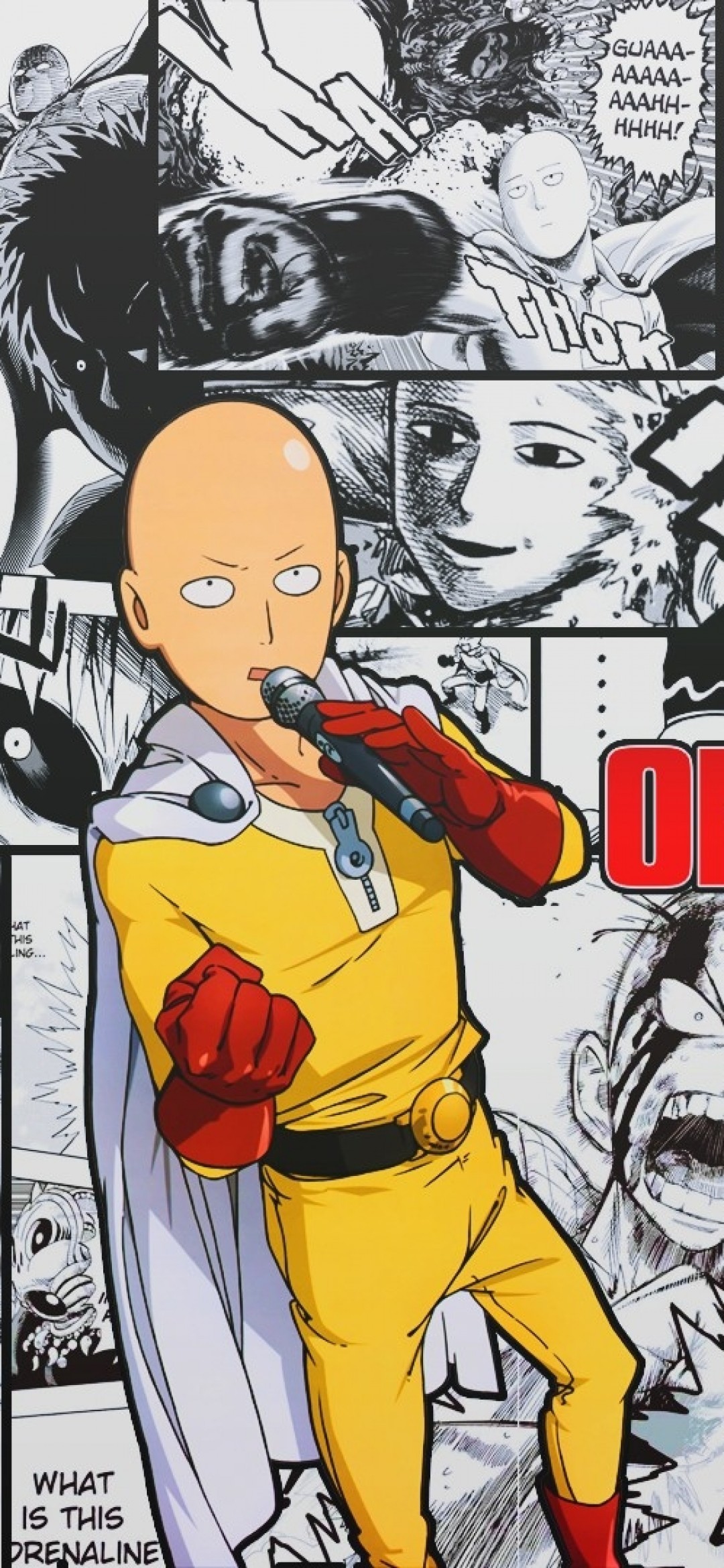 One Punch Man, Saitama, Bald - One Punch Man Iphone - HD Wallpaper 