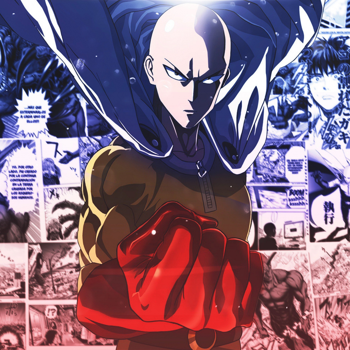 Saitama, Onepunch-man, Anime, Bald Anime Boy, Wallpaper - One Punch Man - HD Wallpaper 