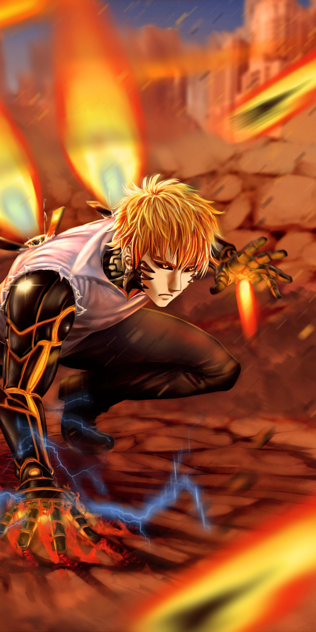 Blonde, Genos, One-punch Man, Wallpaper - HD Wallpaper 