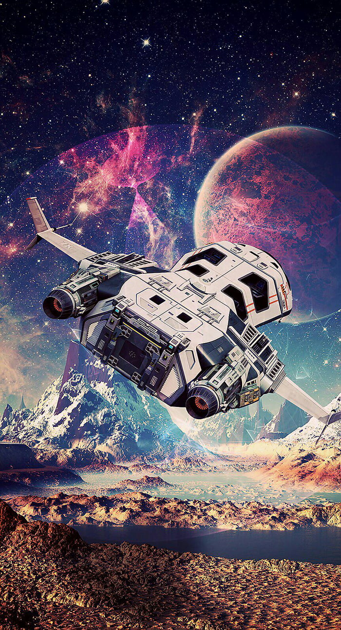 Retro Sci Fi Wallpaper Phone - HD Wallpaper 