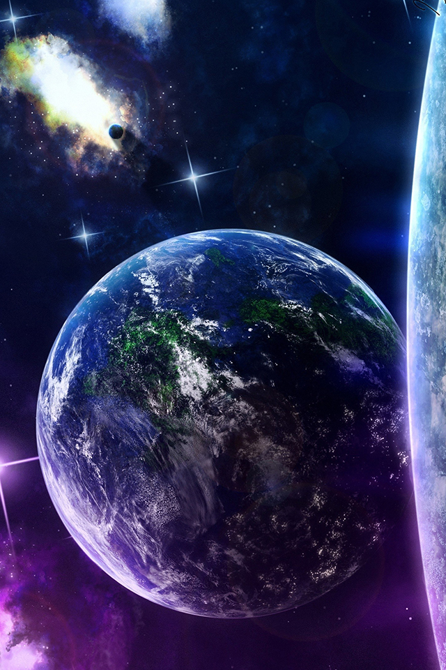 Earth In Space Wallpaper - Earth - HD Wallpaper 