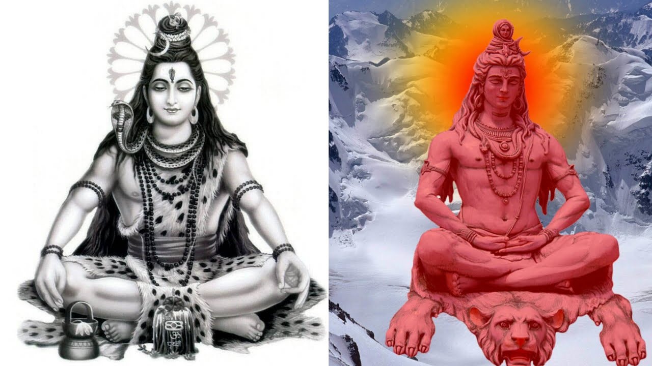 Portrait Meditation Lord Shiva - HD Wallpaper 