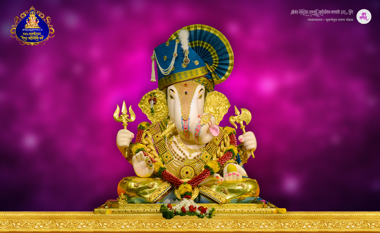 Dagdusheth - Chandan Palna Jhule Ganesh - HD Wallpaper 
