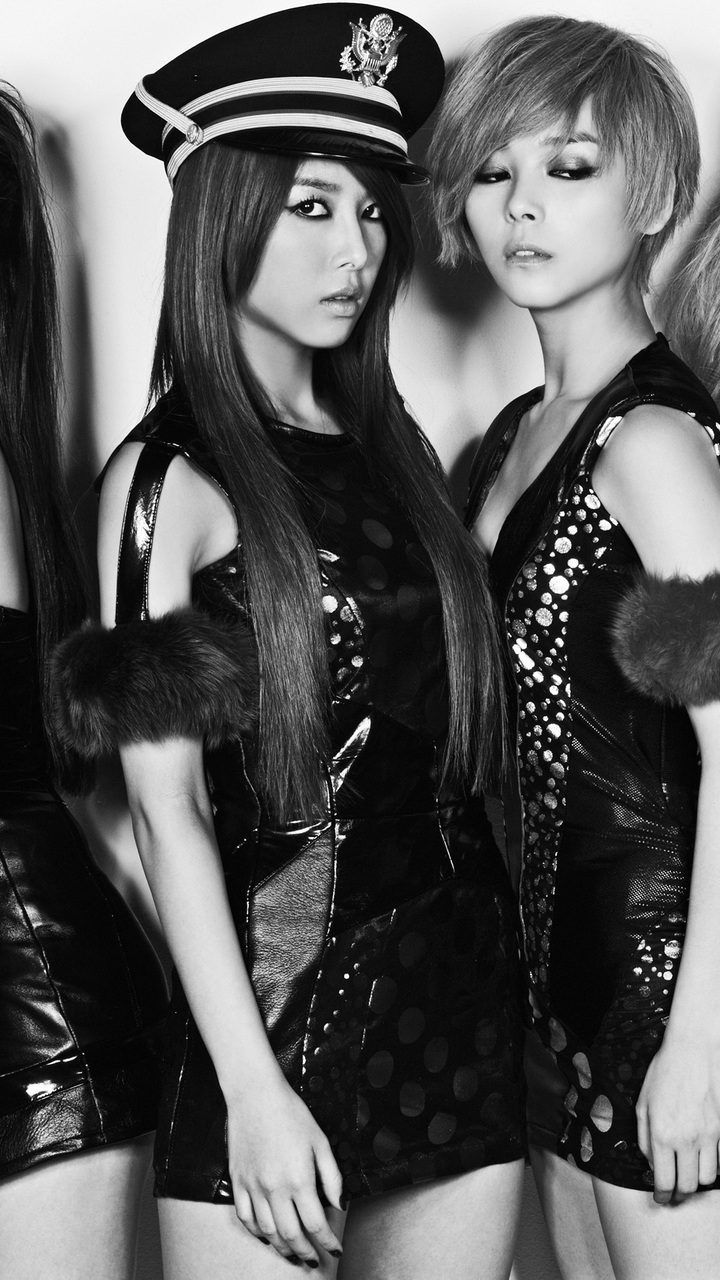 South Korea, Wonder Girls, Asian, Girls, Music, Kpop - Wonder Girls Black And White - HD Wallpaper 