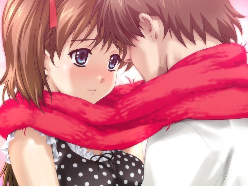 Anime Cartoon Love Couples - HD Wallpaper 