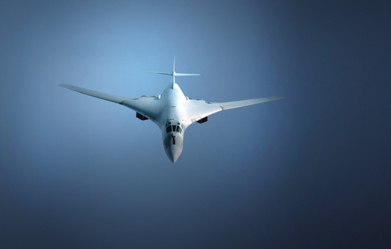 Photo Wallpaper The Sky, Swan, The Plane, Flight, Ussr, - Tu 160 Blackjack - HD Wallpaper 