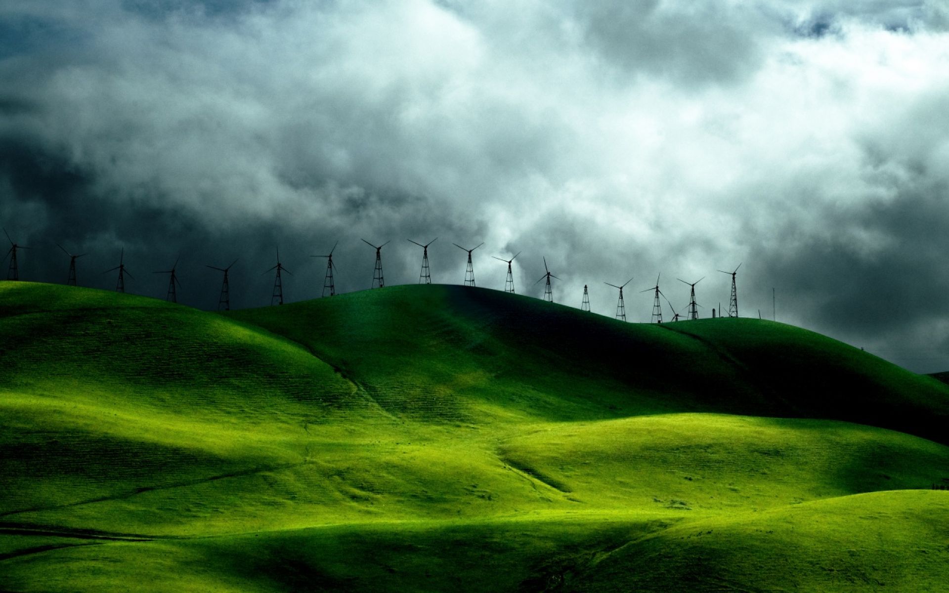 Wind Turbine Fields Wallpaper - Nepal Wind Turbines - HD Wallpaper 
