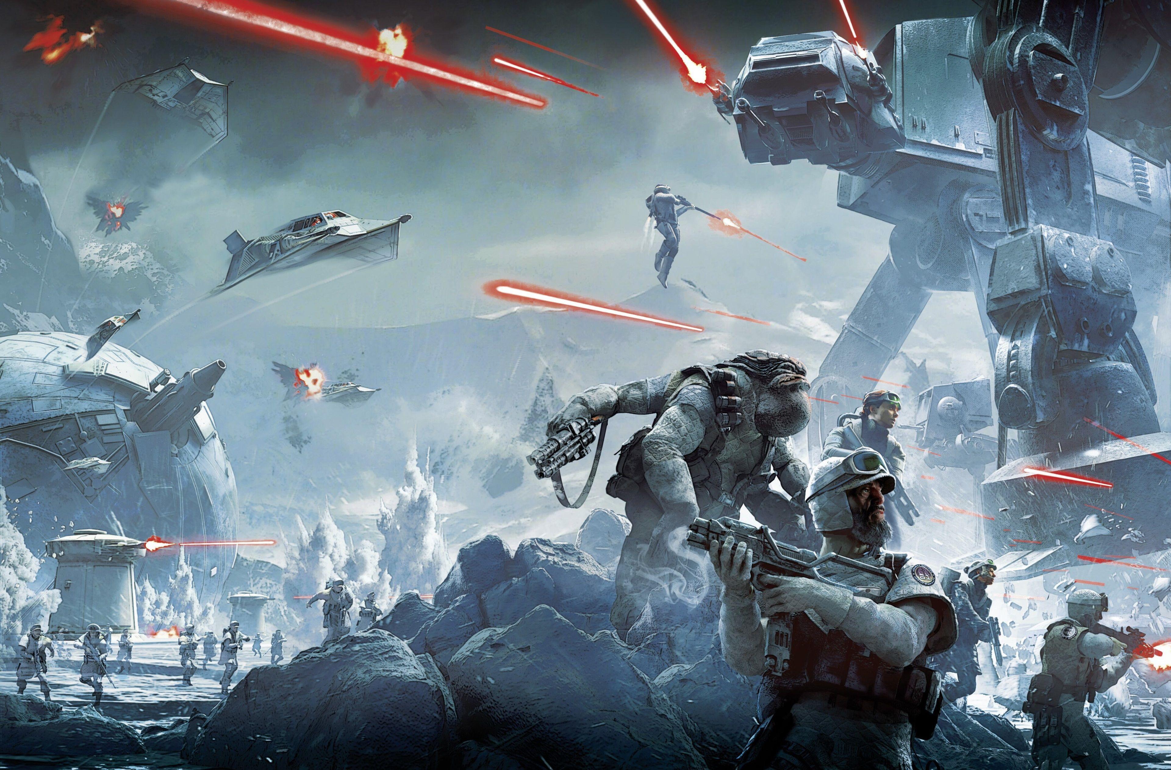 Star Wars The Clone Wars Wallpaper - Star Wars Battlefront Art - HD Wallpaper 