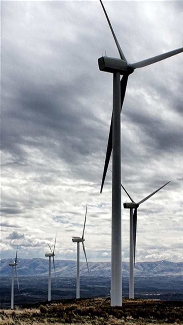 Wind Turbine Wallpaper Iphone - HD Wallpaper 