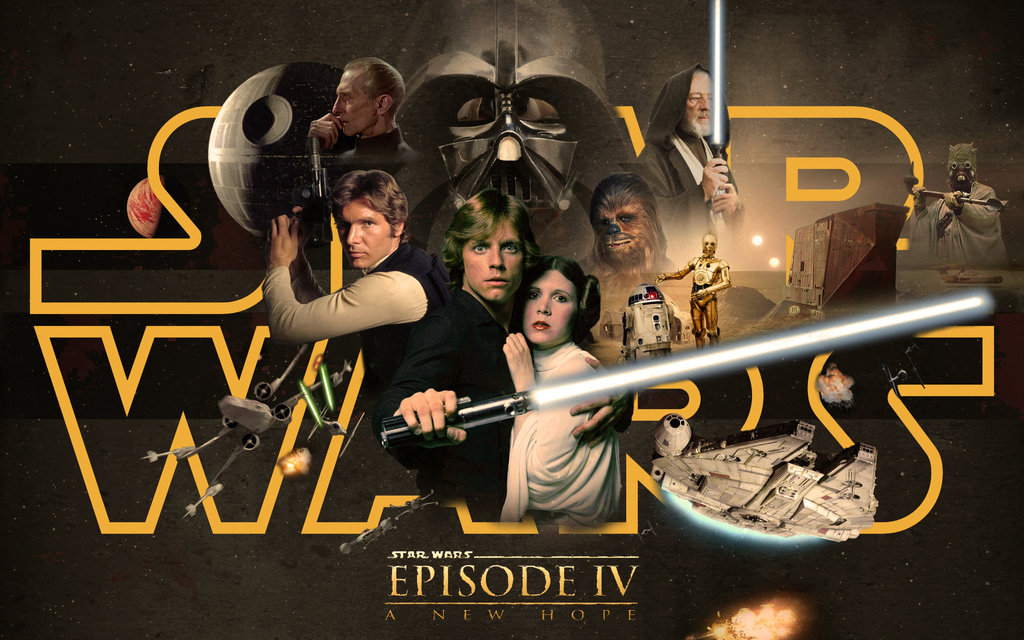 Star Wars Episode Iv A New Hope By 1darthvader-d6kcg7l - Star Wars Episode 4 - HD Wallpaper 