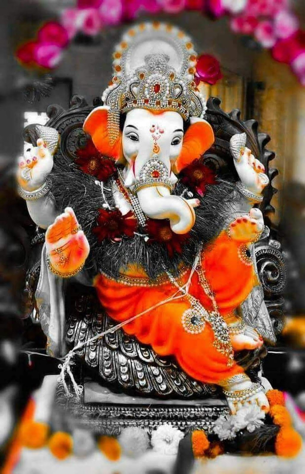 Ganesh Ji Image - Ganesh Wallpaper Hd Download - 1030x1600 Wallpaper -  