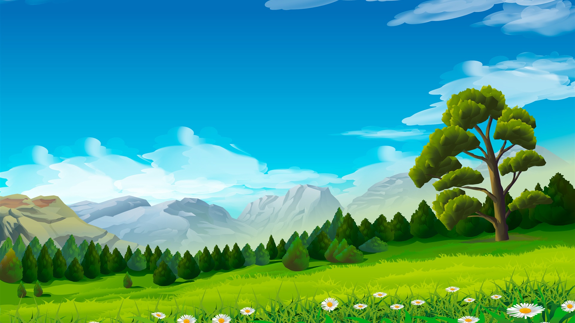 Background Cartoon Landscape - 1920x1080 Wallpaper Background Cartoon Landscape - 1920x1080 Wallpaper