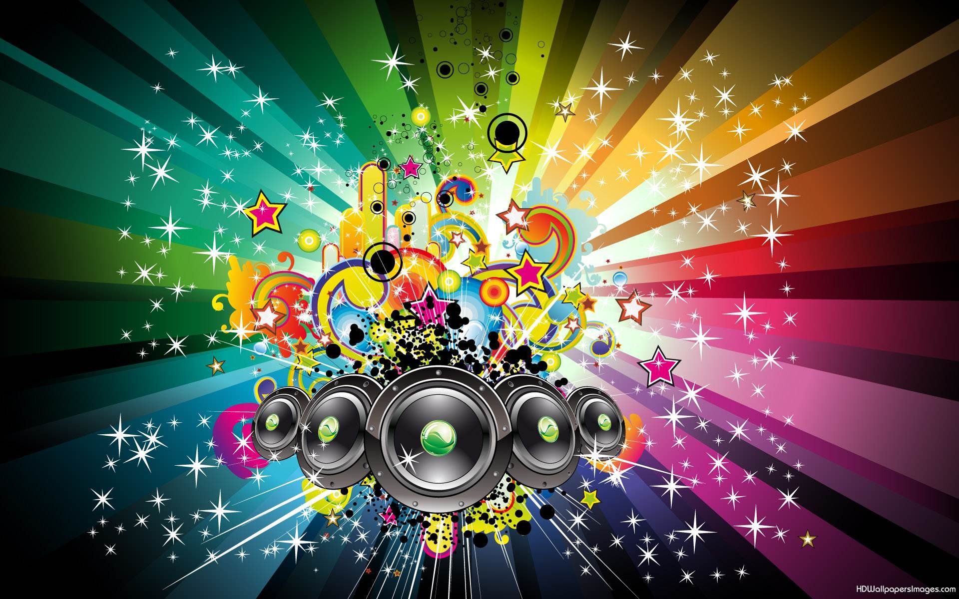 Music Vector Art Colorful Wallpaper - Music Vector Background Hd - HD Wallpaper 