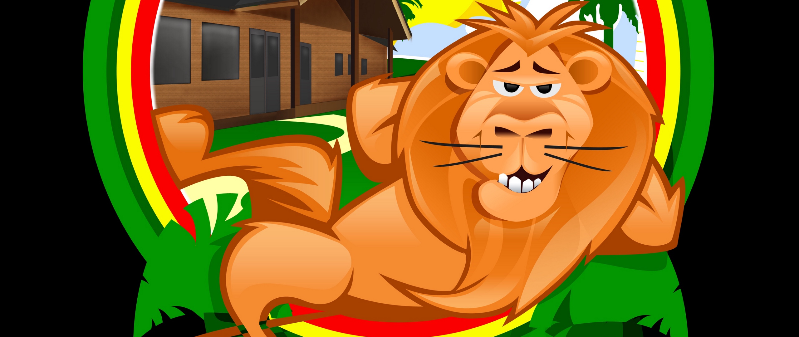 Wallpaper Lion, Recreation, Vector, Funny, Tropics - Recreation Vector - 2560x1080 Wallpaper Wallpaper Lion, Recreation, Vector, Funny, Tropics - Recreation Vector - 2560x1080 Wallpaper