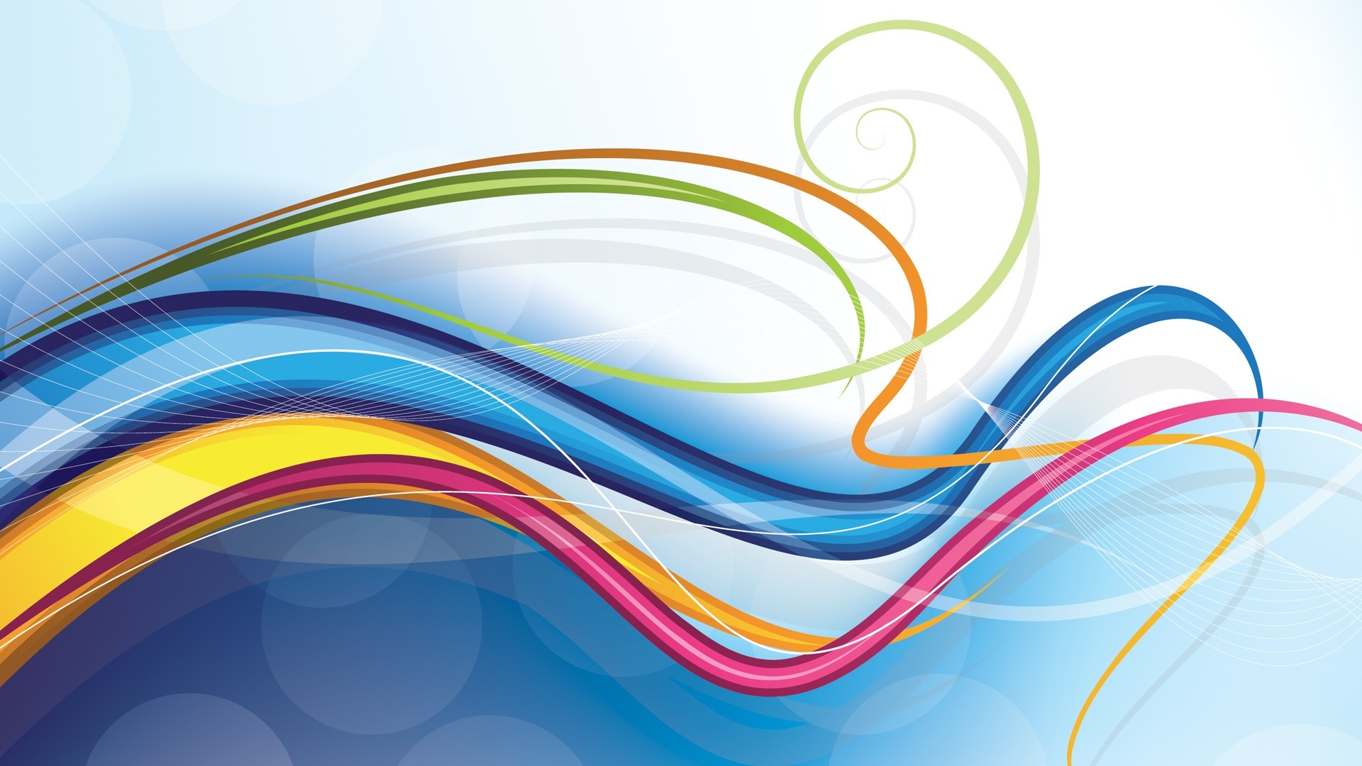 Colorful Vector Lines - Colorful Background Design Hd - 1920x1080 Wallpaper  