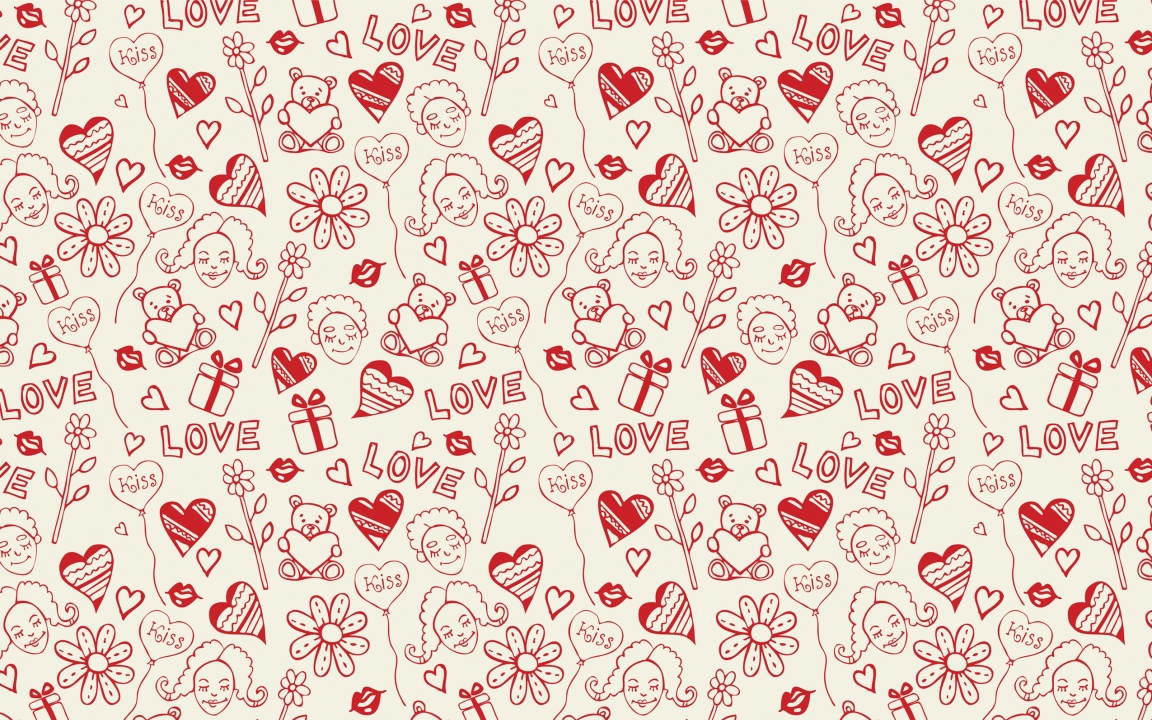 Love Vector Drawings - Love Printed Paper Designs - 1152x720 Wallpaper -  