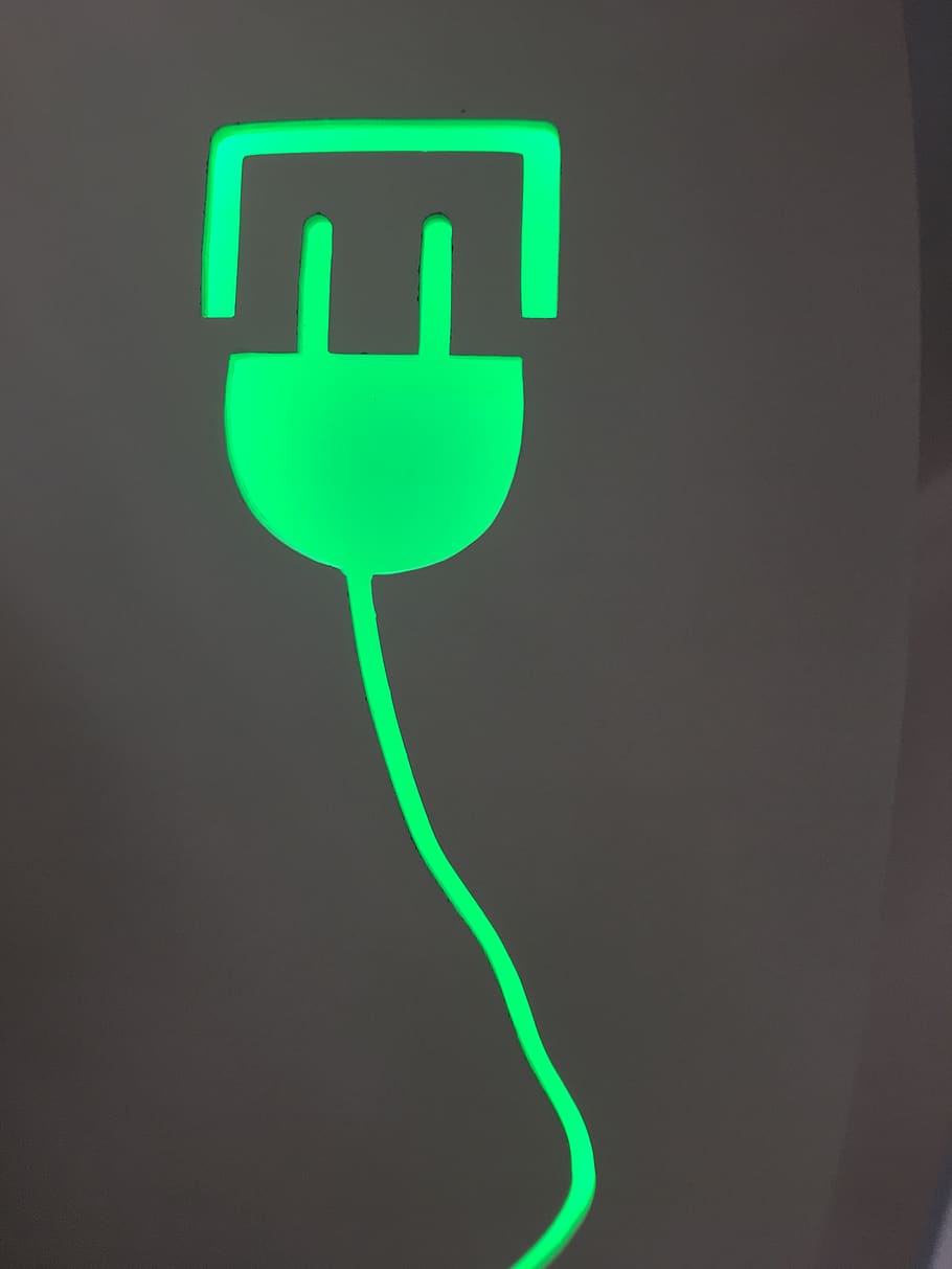Vector Electricity Plugs, Green Color, Communication, - Sign - HD Wallpaper 