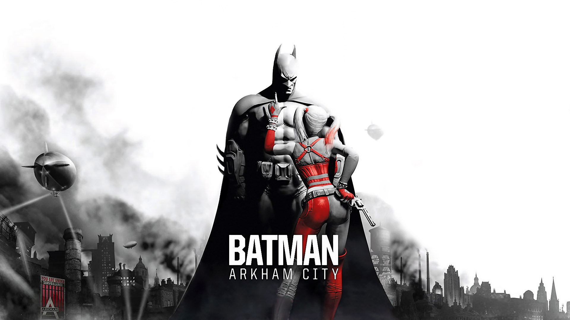 Batman Arkham City 1080p Wallpaper - Batman Arkham City Harley Quinn - HD Wallpaper 