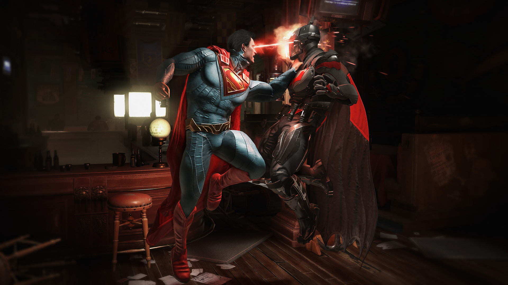 Batman Superman Fight Batman Vs Superman Hd Wallpapers - Injustice 2 - HD Wallpaper 