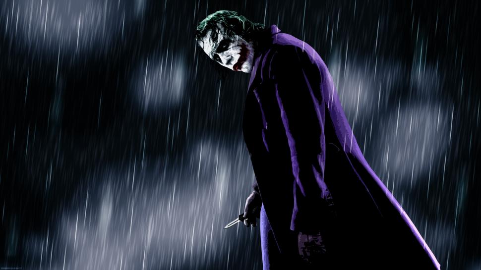Batman The Dark Knight Rain Joker Hd Wallpaper,movies - HD Wallpaper 