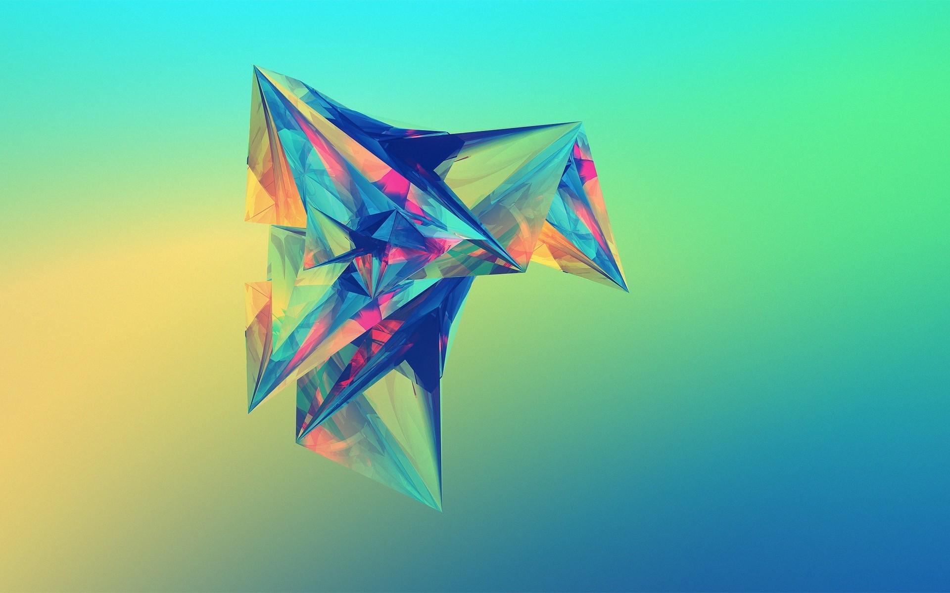 1920x1200, 3d Polygons Shapes 
 Data Id 50758 
 Data - Polygon Wallpaper Hd - HD Wallpaper 