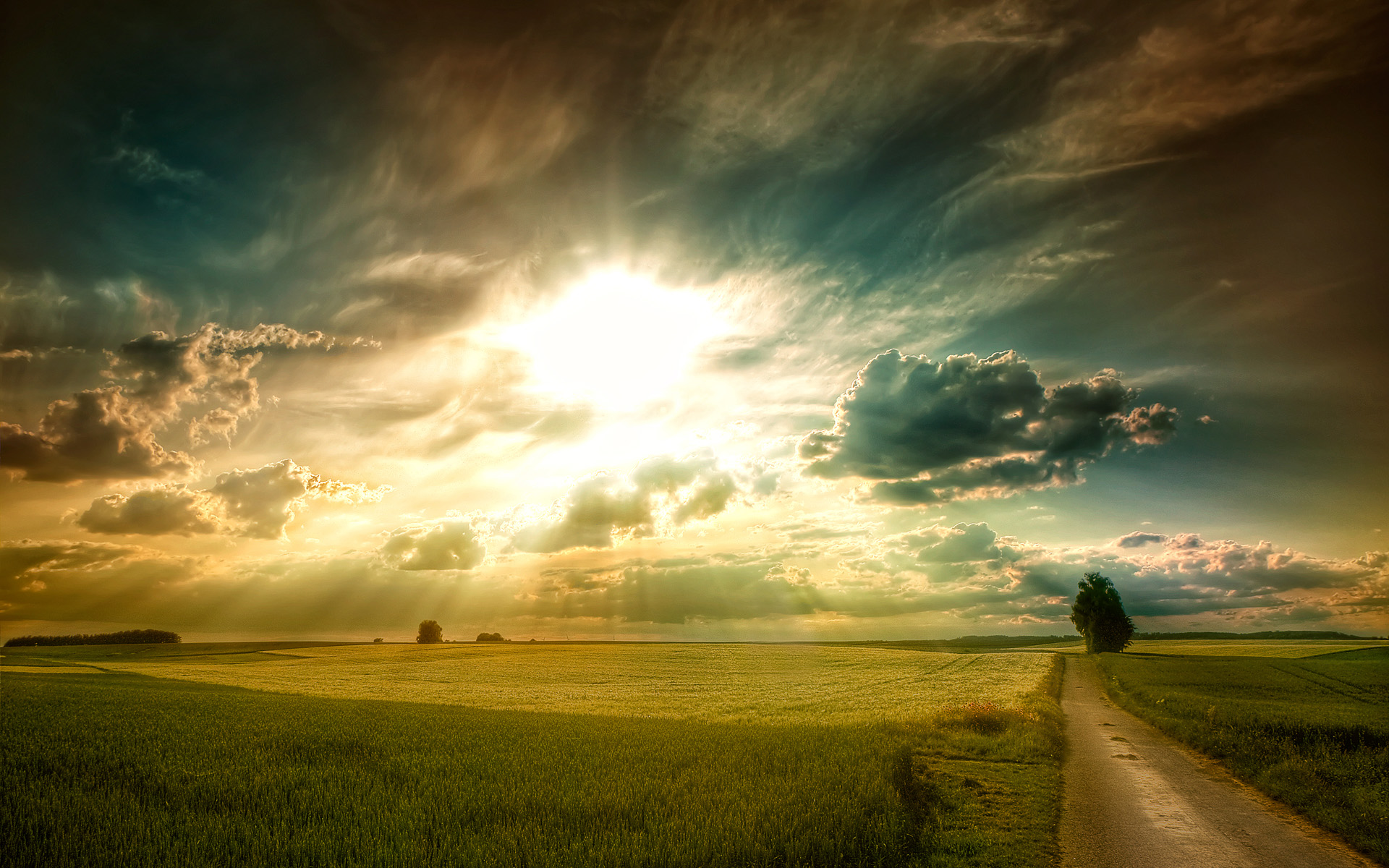 Sun Light Sky - HD Wallpaper 
