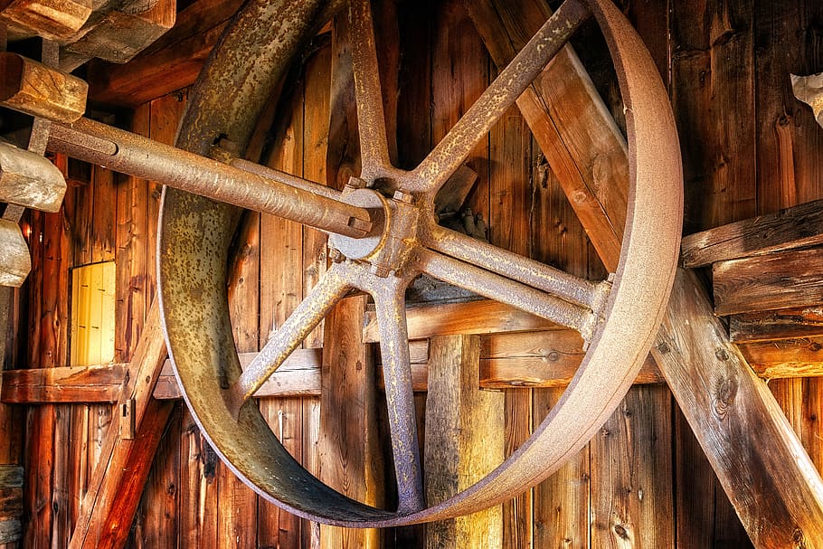 Mill, Wheel, Turn, Grind, Müller, Historically, Nostalgia, - HD Wallpaper 